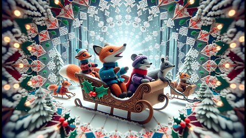 Christmas Music - A Magical Holiday | (AI) Vintage Voyage: A Joyous Stop-Motion Sleigh Ride