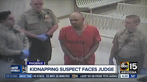 Kidnapping, shootings suspect faces judge in Maricopa County