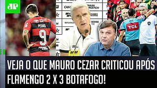"CHEGA DISSO! Que COISA MAIS CHATA!" VEJA o que Mauro Cezar CRITICOU após Flamengo 2 x 3 Botafogo!
