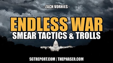 ENDLESS ZIONIST WARS, SMEAR TACTICS & TROLLS -- ZACH VORHIES