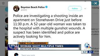 Woman, 52, shot multiple times inside Boynton Beach apartment complex