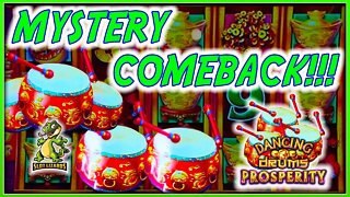 TRIPLE DRUM MYSTERY COMEBACK WIN! Dancing Drums Prosperity Slot LIVESTREAM HIGHLIGHT