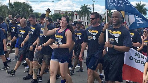 Palm Beach County law enforcement agencies take part in the 2019 Torch Run for Special Olympics