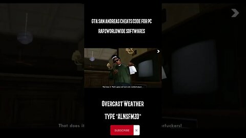 GTA: San Andreas - Overcast Weather (cheat for PC)