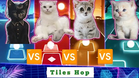 CAT SINGING BLOODY MARY VS BELIEVER VS MONEY VS WAKA WAKA | Tiles hop