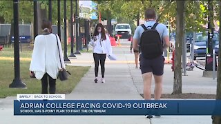 Adrian College facing COVID-19 outbreak
