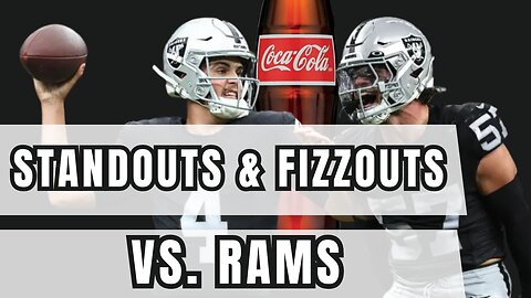 Raiders Standouts & Fizzouts vs the Los Angeles Rams | The Sports Brief Podcast