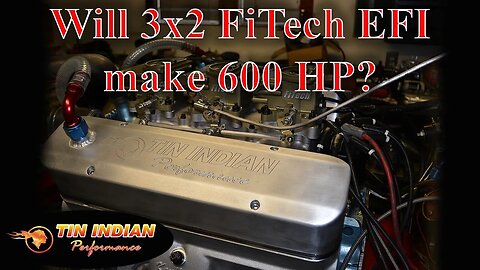 Pontiac 464 cid makes 595 horse and 597 ft lbs of torque on pump gas with FiTech EFI 3x2