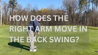 HOW DOES THE RIGHT ARM MOVE IN THE TAKEAWAY....GOLF