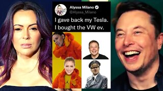 Alyssa Milano Gets CRUSHED On Twitter After Insane Tweet About Elon Musk