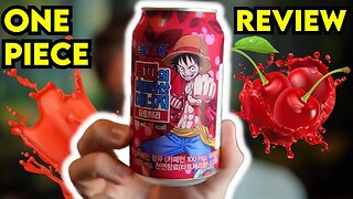 One Piece Energy Drink LUFFY CHERRY Review