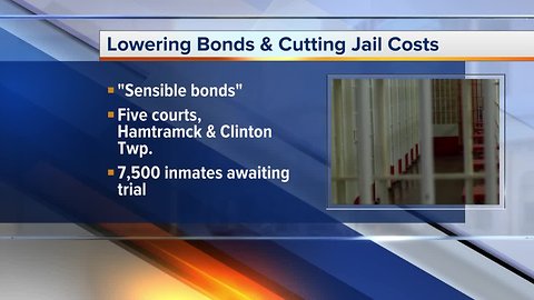 Five Michigan courts will set reasonable bonds to reduce jail costs