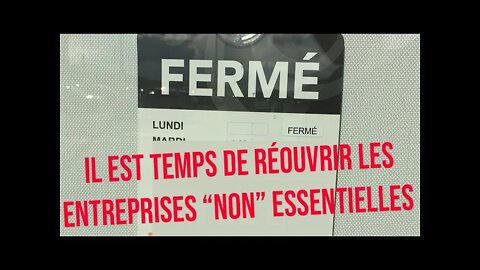 Le Show de Maxime - Ep 16 : Il est temps de réouvrir les entreprises jugées non essentielles.