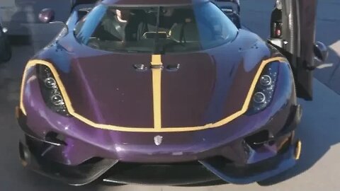 Purple Tinted Carbon Koenigsegg Regera spotted in Ängelholm, Sweden