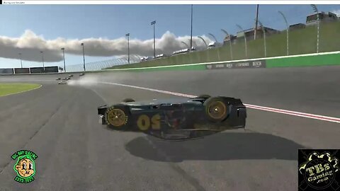 Huge wall hit That took me out of the race #iracing #simracing #nascar ##crashes #boxcar