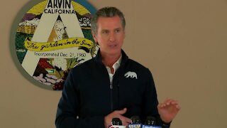 Gov. Newsom visits Kern County to discuss COVID-19 efforts in the Central Valley