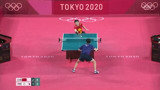 Fan Zhendong vs Lin Yun Ju SF Tokyo 2020 Olympic Highlights 1