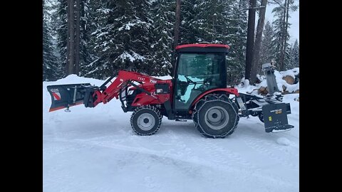 #14 Snow blowing with my TYM T474 and MK Martin SB68 P/T