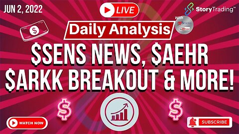 6/2/23 Daily Analysis: $SENS News, $AEHR $ARKK Breakout & more!