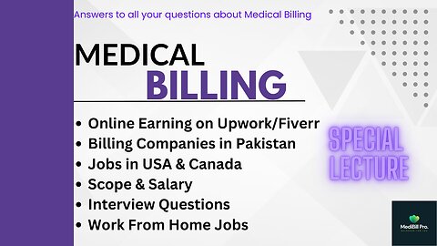 Medical Billing & Coding Basic Course | Lecture 6 | Online Earning on Upwork & Fiverr | Jobs Hunting
