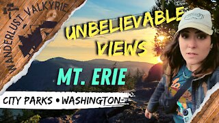Unbelievable Views at Mount Erie Summit at Sunset | Washington