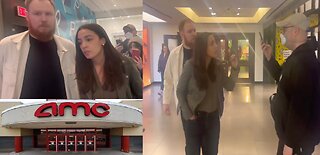 AOC Gets CHASED OUT Of Movie Theater by Pro-Palestine Protesters - Woke On Woke Crime