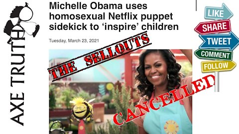 Cancel Michelle Obama! Use Gay Netflix puppet to "Inspire" Children