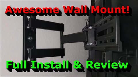 My Favorite TV Wall Mount - Full Install and Review - Swivel and Tilt