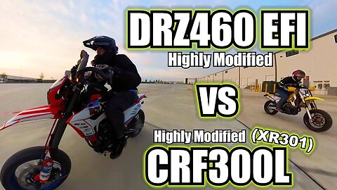 DRZ460 Big Bore Stroker EFI vs CRF300L (XR301) Big Bore - Patreon Ride