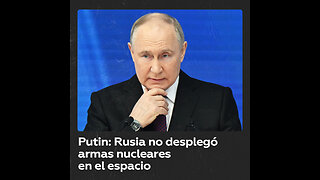 Putin califica de "acusación infundada" el despliegue de armas nucleares rusas en el espacio