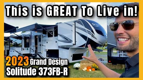 2023 Grand Design Solitude 373FB | 1.5 Bath with HUGE Island Kitchen!