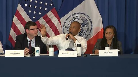 Eric Adams PANICS During Reisdent Question, Plays Race Card