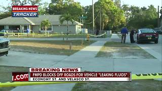 Police presence on Economy Street in Fort Myers
