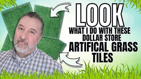 LOOK what I do with these Dollar Store TURF TILES - Easy DIY - Wreath DIY