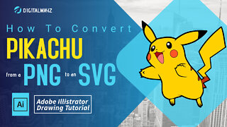 How to Convert Pikachu Jumping From a PNG to an SVG in Adobe Illustrator