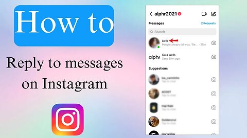 How to reply to an instagram message?