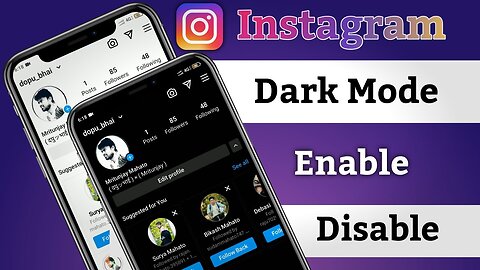 Dark Mode in Instagram | How to Dark Mode on Instagram | Enable Dark Mode on Instagram | Insta Dark
