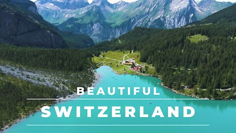 Beautiful Switzerland Aerial Drone 4K Footage