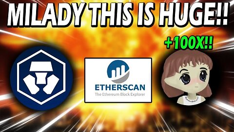 MILADY MEMECOIN, CRO, ETHERSCAN!! $1,000,000,000 WALLET IN LADYS!!