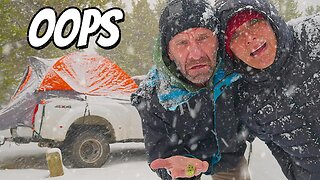 Boomers Try Stealth Camping In A Snowstorm ❄️ On Accident