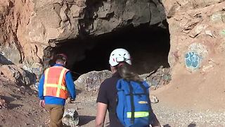 Crews begin filling Blue Diamond mines