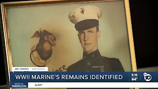 WWII Marine's remains identified