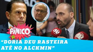 Eduardo Bolsonaro diz que sabia que Doria não apoiava o pai: 'Deu rasteira até no Alckmin'