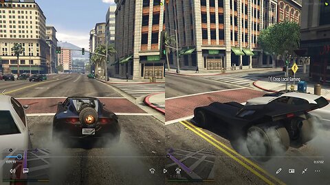 Batmobile VS Super Truster Car - GTA V Splitscreen in 2023