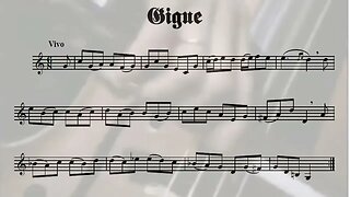 Bach Suite for Cello #1 - Gigue (Bb Trumpet Transcription)