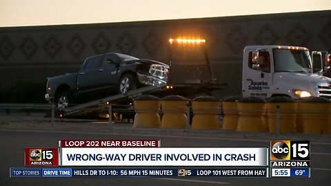 Wrong-way driver involved in crash in Mesa