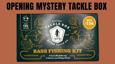 Opening Mystery Tackle Box By The Catch Co