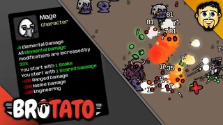 The Flamethrower Mage | Brotato | 5