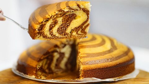 ZEBRA Cake! This great desert can be prepared quickly and easily in 5 minutes! Without gelatin!