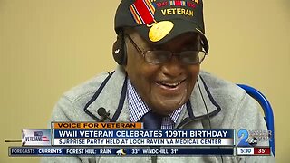 WWII veteran celebrates 109th birthday